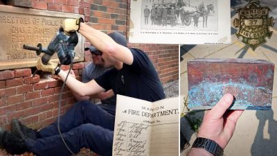 Найдена капсула времени 118-летней давности на месте сноса пожарной станции — вот что было внутри