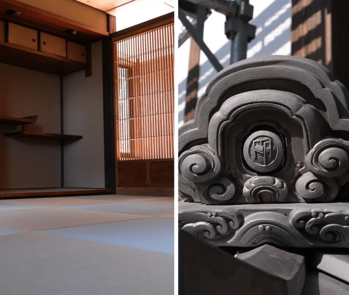 Традиционный японский интерьер и экстерьер представлены в Лаборатория стульев в префектуре Яманаси. (Courtesy of Dylan Iwanuki) Высочайшее мастерство старых японских плотников