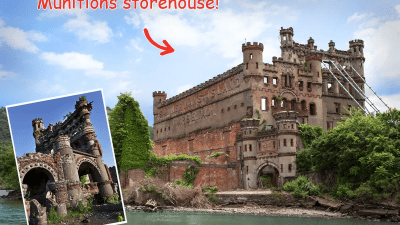 Руины призрачного замка Баннерман на необитаемом острове