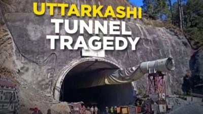 В Индии пятый день остаются под завалами 40 рабочих после обрушения туннеля  (видео)