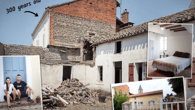 Супруги купили 300-летний дом на юге Франции и теперь ремонтируют его
