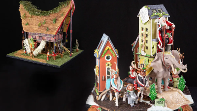 В США прошёл самый праздничный и сладкий конкурс года: пряничные домики