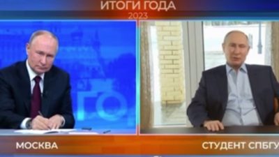 Это мой первый двойник: Путин ответил Путину (видео)