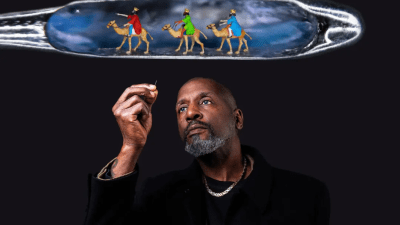 Знаменитые скульптуры на христианскую тематику в игольном ушке британского художника-аутиста