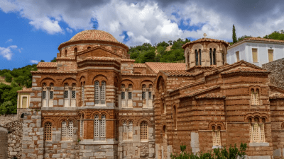 Средневизантийское великолепие в Греции: монастырь Осиос Лукас