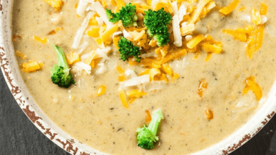 Сырный суп с брокколи без глютена