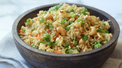 Жареный «рис» из цветной капусты