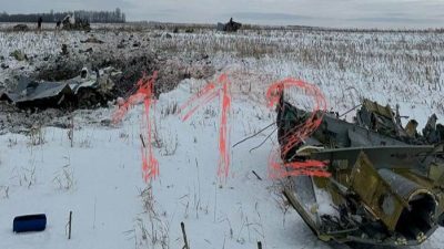 В Белгородской области упал Ил-76 с украинскими пленными (видео)