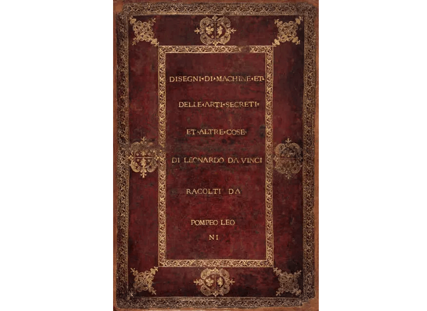 Кодекс Атлантикус, XVII век, собранный Помпео Леони. (Public Domain) Как профессор Университета Массачусетса обнаружил утерянные работы да Винчи