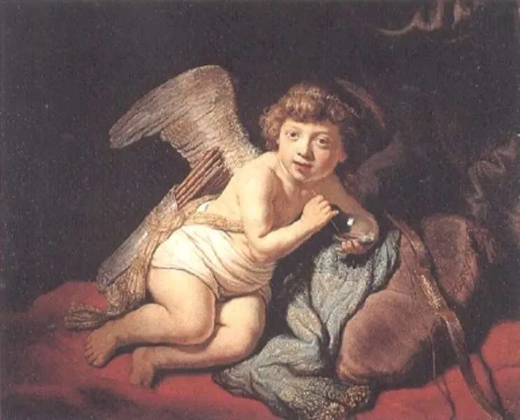 «Купидон, пускающий мыльные пузыри», 1634, Рембрандт. (Public Domain)