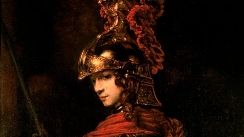 Фрагмент картины «Афина-Паллада», около 1655 года, приписываемой Рембрандту. (Public Domain) | Epoch Times Россия