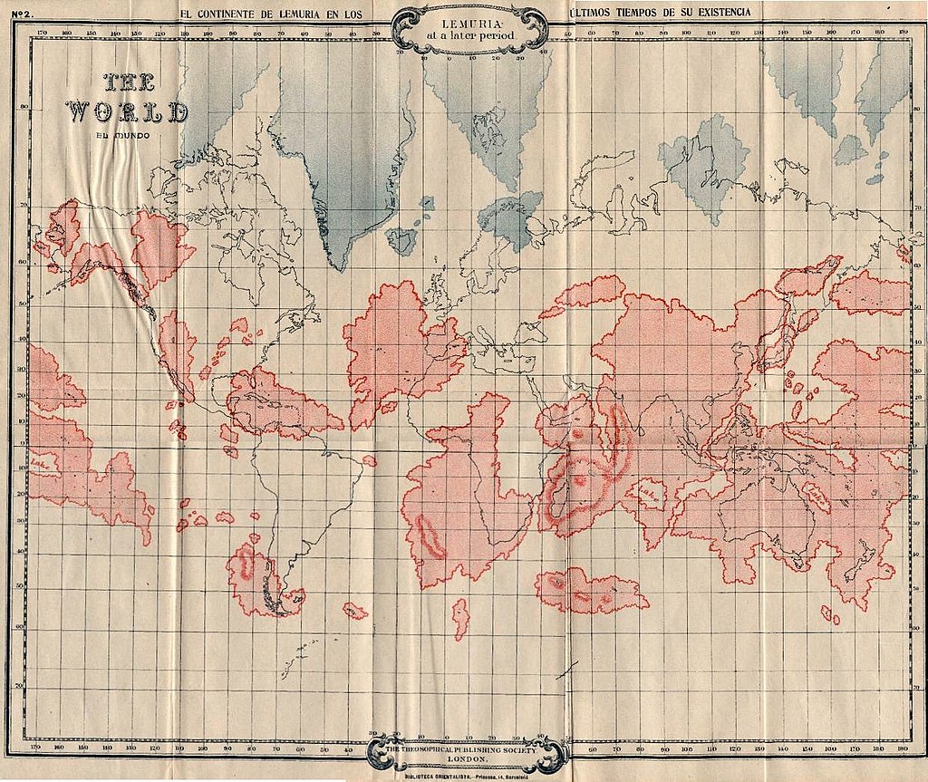 Карта Лемурии и Гипербореи. Что это — вымысел автора или правда?
