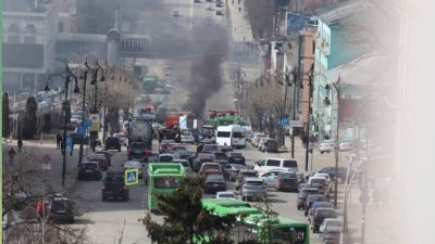 В Курске автобус с отказавшими тормозами устроил массовое ДТП (видео)