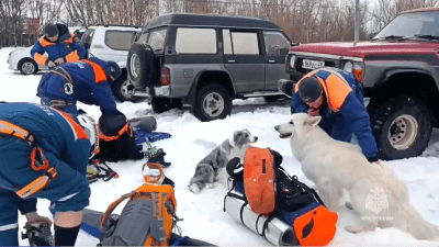 Выживших после схода лавины туристов эвакуировали вертолётом на Камчатке