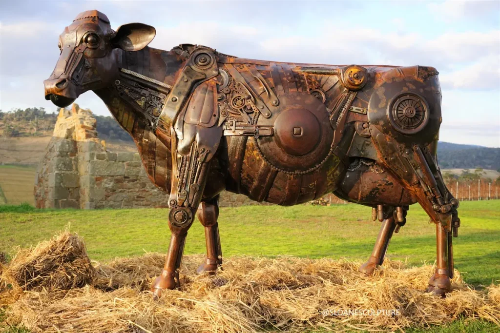 Очаровательные скульптуры животных сваривает из металлолома художник из Австралии