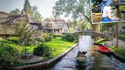 В сказочном средневековом голландском городе вместо дорог каналы