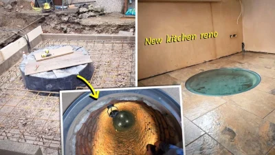 Во время ремонта семья обнаружила под своим домом таинственный люк