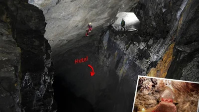 Самый глубокий отель в мире находится внутри заброшенной сланцевой шахты