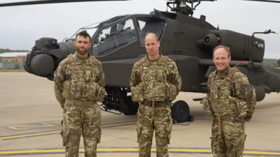 Принц Уильям стал главнокомандующим армейского авиационного корпуса и совершил полёт на боевом вертолёте (видео)