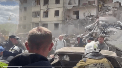 Белгород подвергся массированному обстрелу (видео)