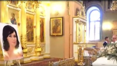 Москва прощается с Анастасией Заворотнюк (видео)