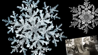 Фермер из Вермонта в 1885 году сделал первые в истории снимки кристаллов льда