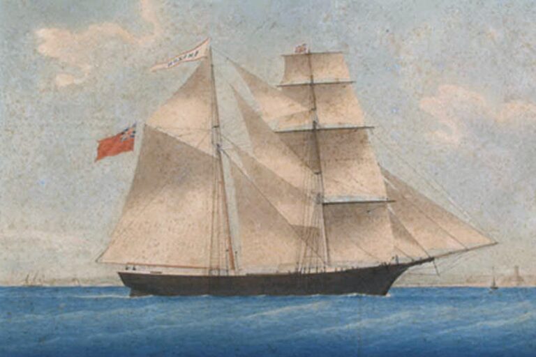 В 1861 году судно Mary Celeste было обнаружено дрейфующим в Атлантическом океане без единого человека на борту. (Image: via Wikipedia)