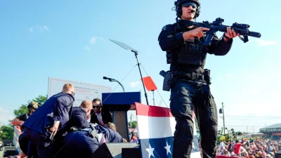 Обнародовано видео разговора полиции и секретной службы после покушения на Трампа