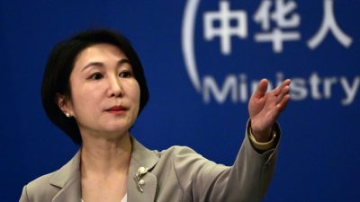 Фото: Официальный представитель МИД Китая Мао Нин. (PEDRO PARDO/AFP via Getty Images) 
