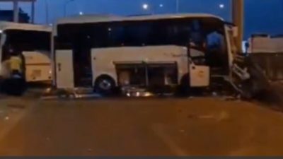 В Турции в ДТП пострадали 16 россиян (видео)