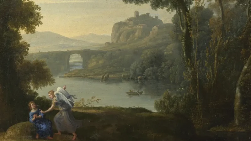 Фрагмент «Пейзажа с Агарью и ангелом», 1646 г., Клод Лоррен. Национальная галерея, Лондон. (Public Domain) | Epoch Times Россия