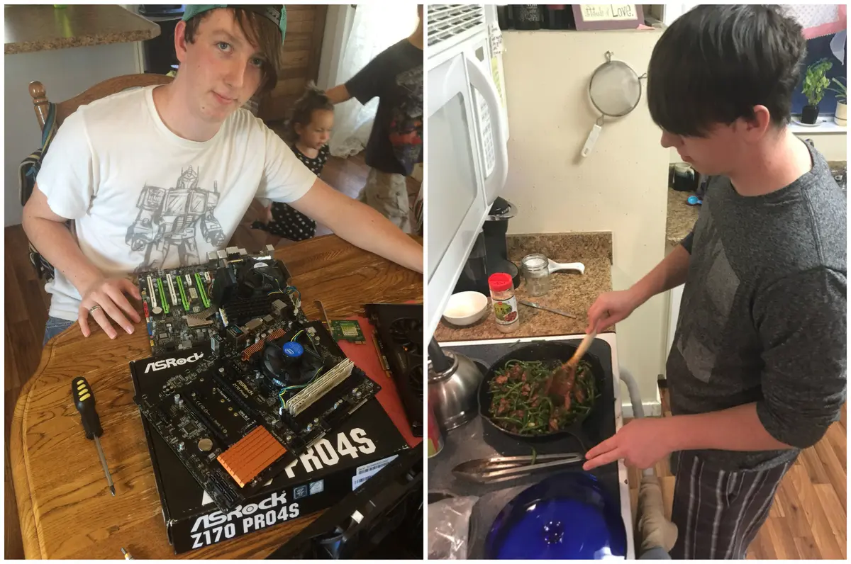 Мама не даёт сыновьям телефоны, пока они не выполнят 5 заданий