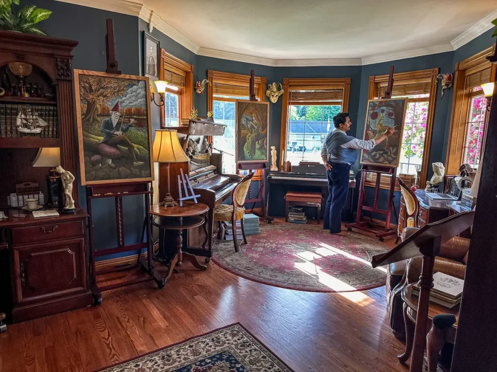 Добрые рисунки морского пехотинца вдохновляют детей всего мира любить прекрасное в искусстве