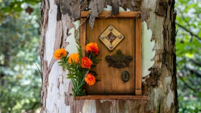 Волшебные двери фей в Лью Гарденс в Орландо