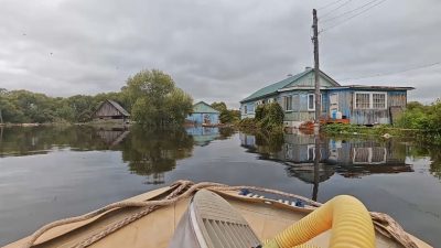 В приморском городе Дальнереченске прорвало дамбу