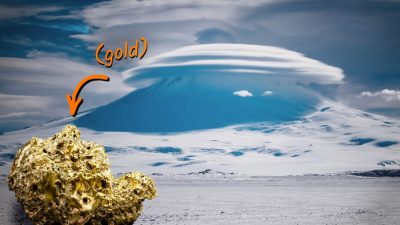 Вулкан в Антарктиде выбрасывает около 80 граммов золота в день