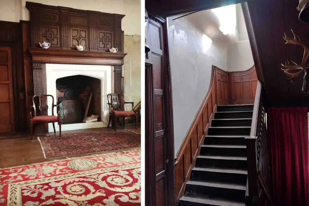 Интерьер после начала ремонтных работ. (Courtesy of Pitchford Estate) Супруги купили заброшенный 500-летний дом — и вот какой он стал после грандиозного ремонта
