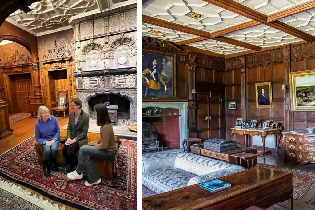 Зал Питчфорд, в котором полным ходом идут ремонтные работы. (Courtesy of Pitchford Estate) Супруги купили заброшенный 500-летний дом — и вот какой он стал после грандиозного ремонта