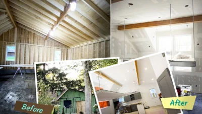 Родители превратили старый гараж в шикарный дом для дочери, пожелавшей жить отдельно