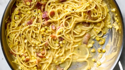 Кукурузная карбонара — пальчики оближете