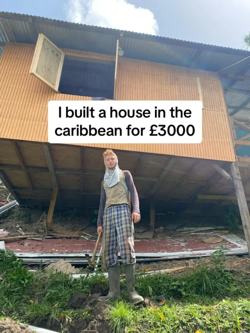 22-летний британец построил дом на Карибах всего за $4 тыс.