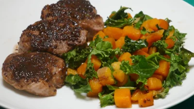 Свинина в духовке с осенними овощами