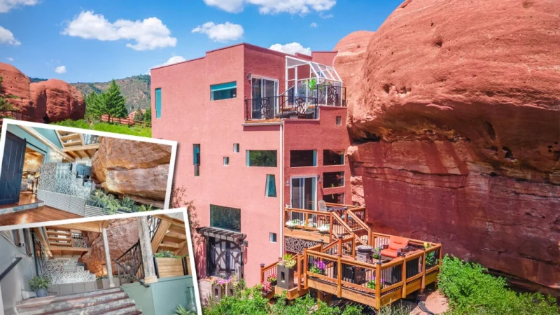 Выставлен на продажу настоящий «дом Флинстоунов» в Ларкспуре, штат Колорадо. (SWNS) | Epoch Times Россия