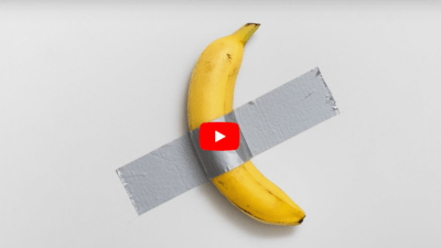 Шедевр: приклеенный скотчем к стене банан продали за $6,2 млн