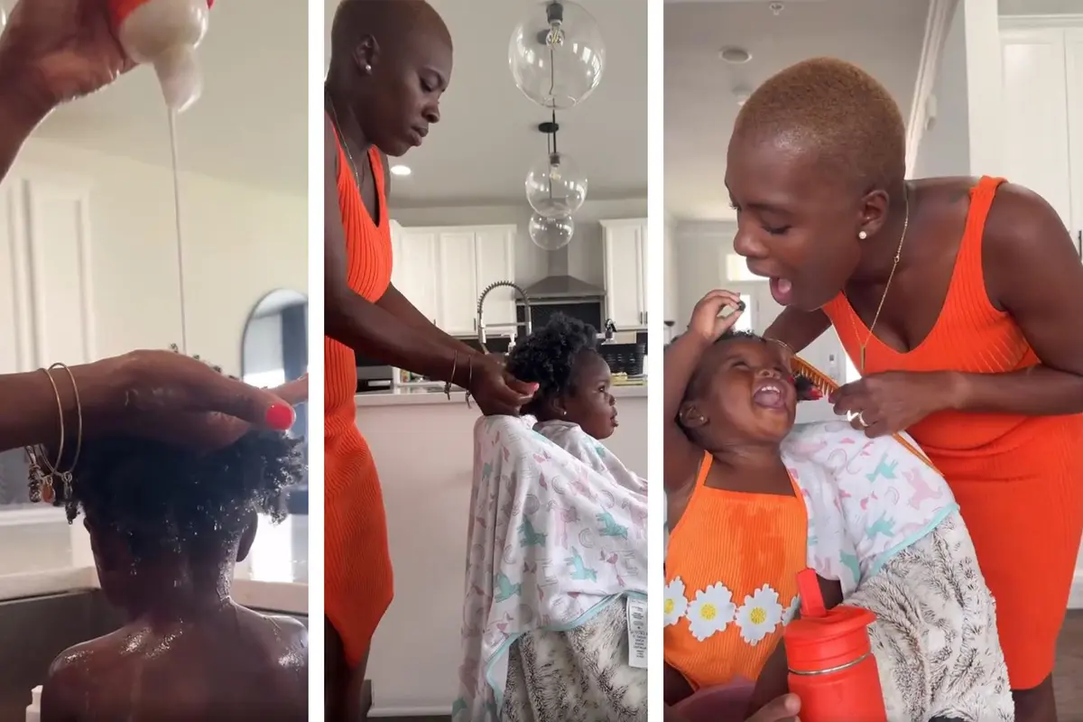 Как мама справляется с ультракудрявыми волосами годовалой дочурки