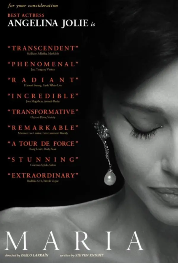 «Мария»: Анджелина Джоли заслуживает «Оскара», а сам фильм — не вполне