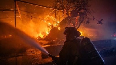 Полиция Лос-Анджелеса задержала подозреваемого в поджогах