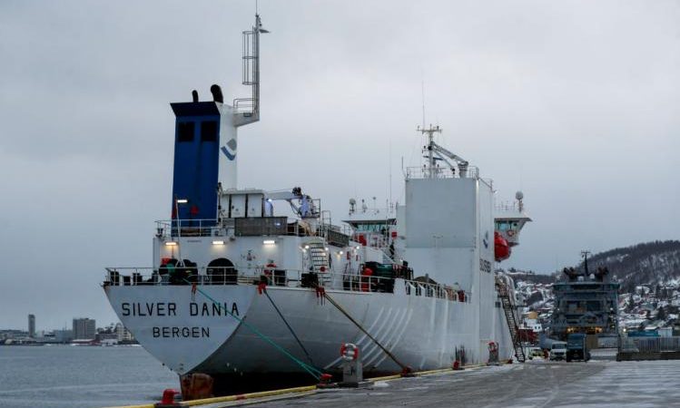 Норвежское судно Silver Dania в порту Тромсё. (RUNE STOLTZ BERTINUSSEN/NTB/AFP via Getty Images) 
 | Epoch Times Россия