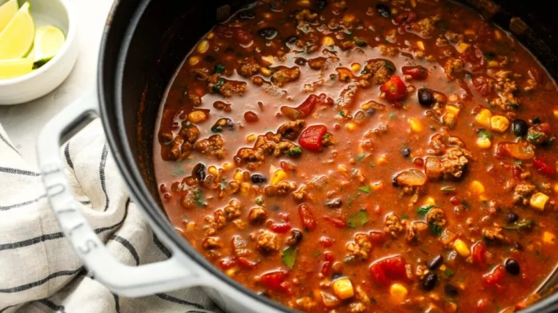 Суп тако готовится всего за 45 минут, он наполнен ароматом техасско-мексиканской кухни и идеально подходит для дополнения любимыми начинками. (Jennifer Segal)
 | Epoch Times Россия