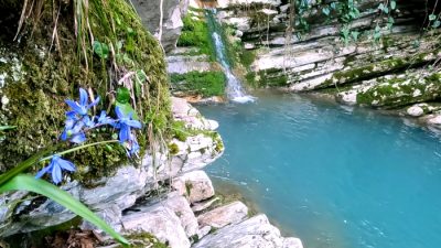 Водопады, изумрудные купели и первоцветы Крабового ущелья в Лазаревском